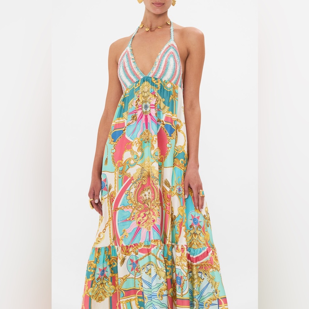 Camilla sail away with me long dress with crochet bra
